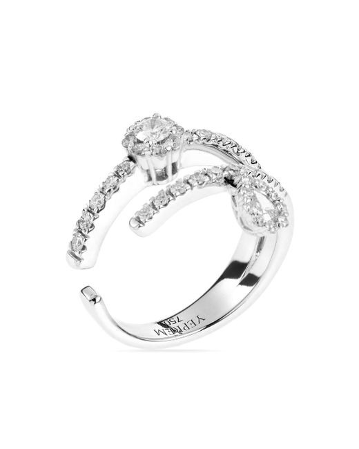Yeprem 18kt white gold Y-Not diamond ring