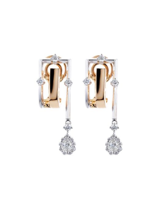 Yeprem 18kt rose gold Electrified diamond earrings