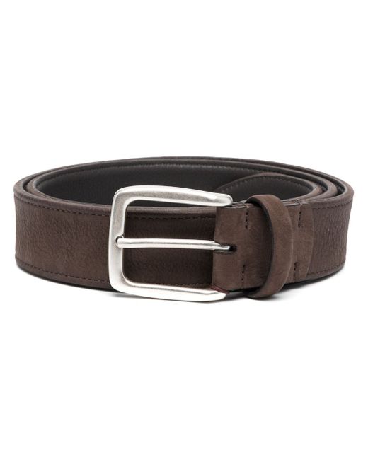 Moorer grained leather belt