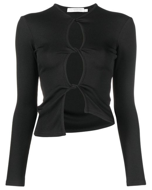 Christopher Esber twisted-effect cut-out top