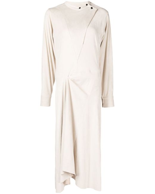 Isabel Marant long-sleeve asymmetric-design dress