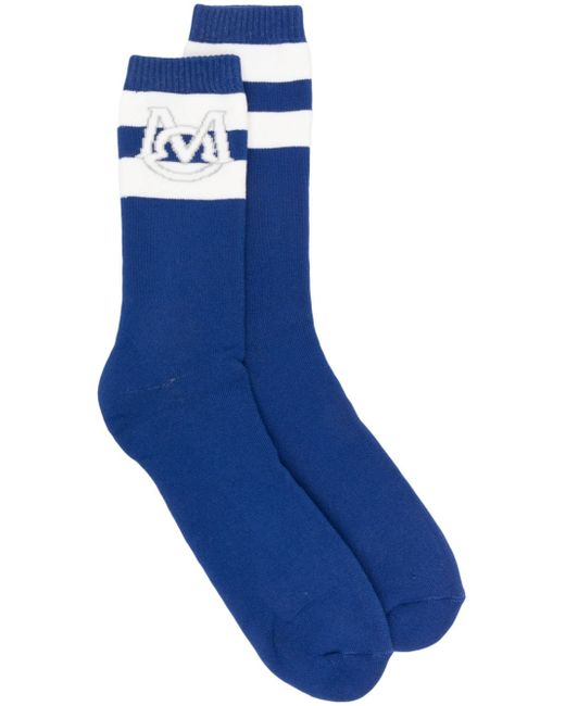 Moncler logo-print fine-ribbed socks