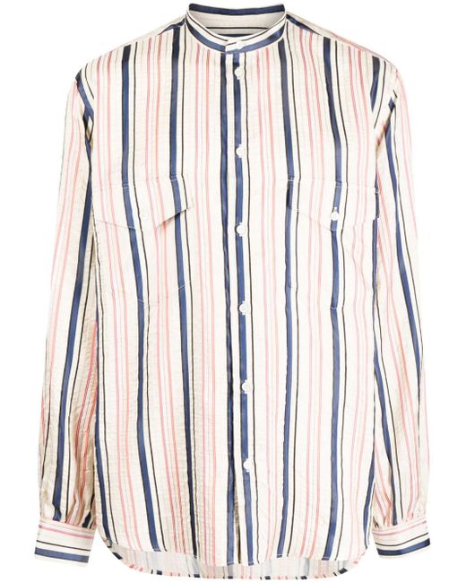 Bally stripes-print silk shirt
