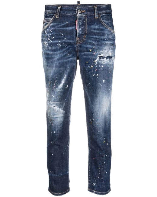 Dsquared2 distressed cropped jeans