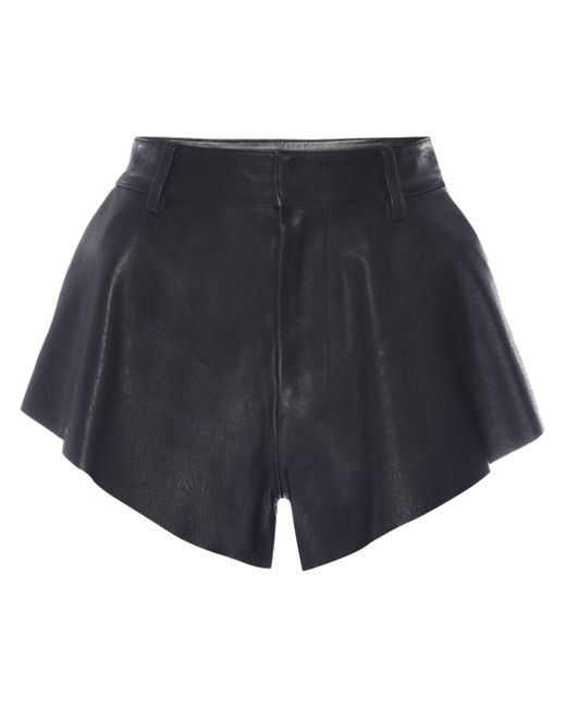 Rta wide-leg leather shorts