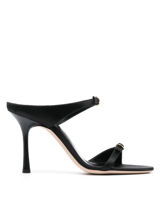 Victoria Beckham buckle-embellished 100mm leather heels