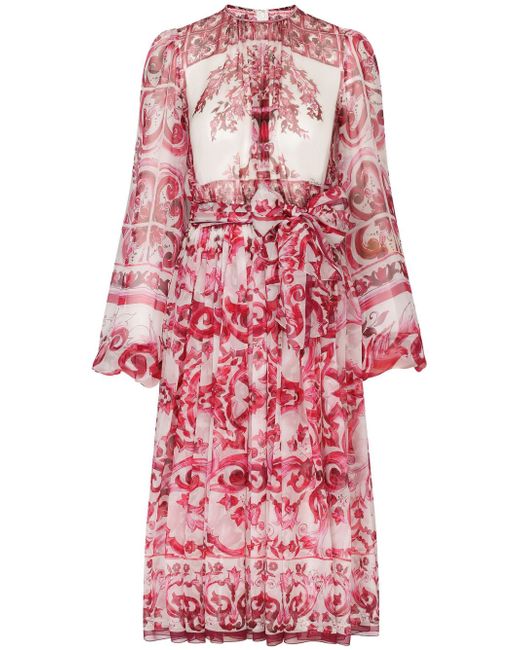 Dolce & Gabbana Majolica-print dress