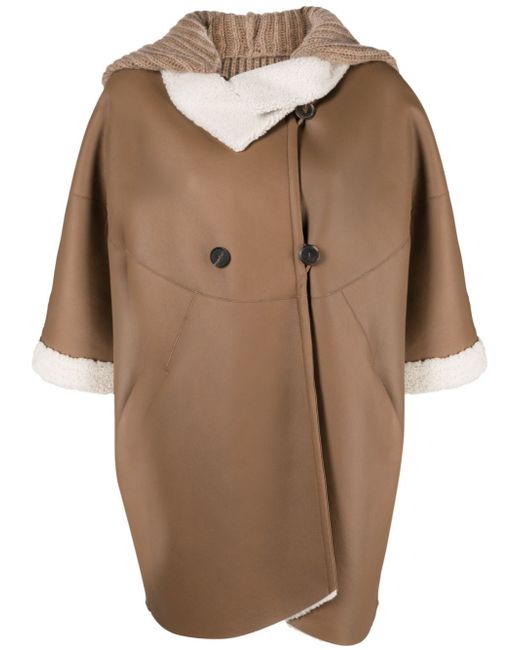 Fabiana Filippi hooded shearling jacket