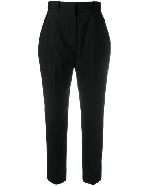 Alexander McQueen cropped wool trousers