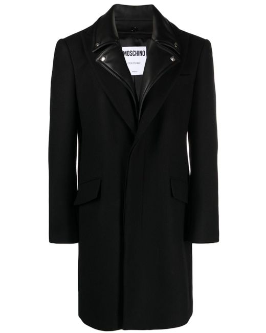 Moschino stud-detail long-sleeve coat