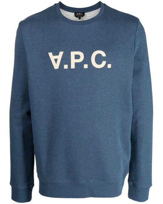 A.P.C. V.P.C. flocked-logo sweatshirt