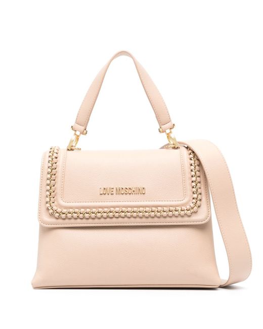 Love Moschino chain-link detail tote bag
