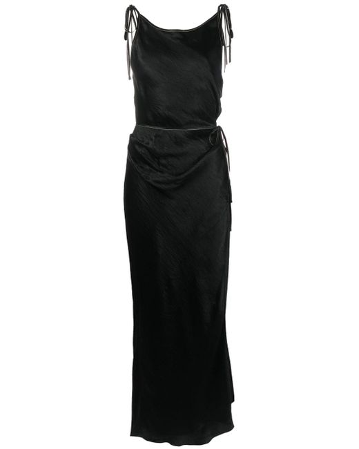 Acne Studios satin-finish sleeveless dress