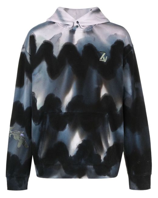 Zadig & Voltaire embroidered jersey-fleece hoodie