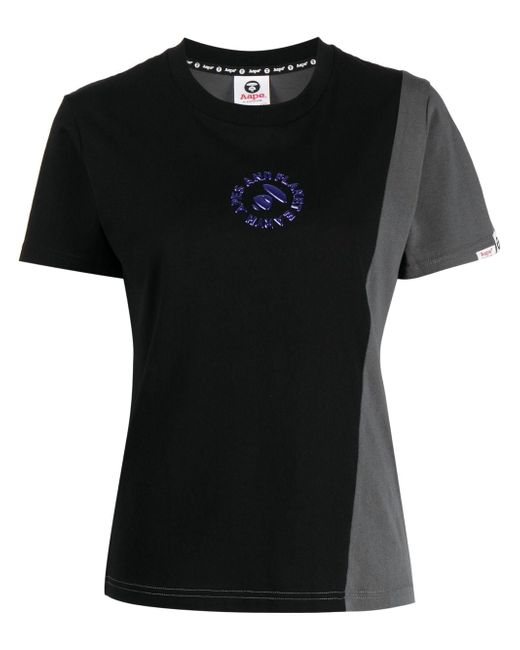 Aape By *A Bathing Ape® colour-block panelled T-shirt
