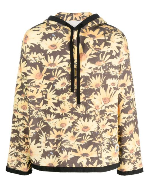 Jil Sander floral print drawstring hoodie