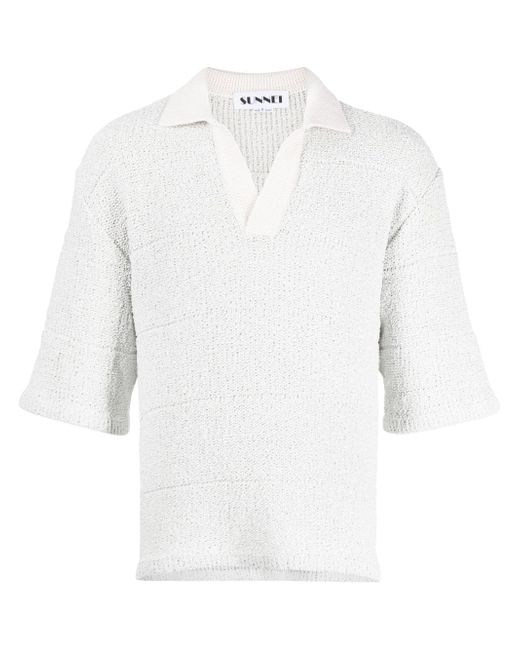 Sunnei short-sleeve knitted polo shirt