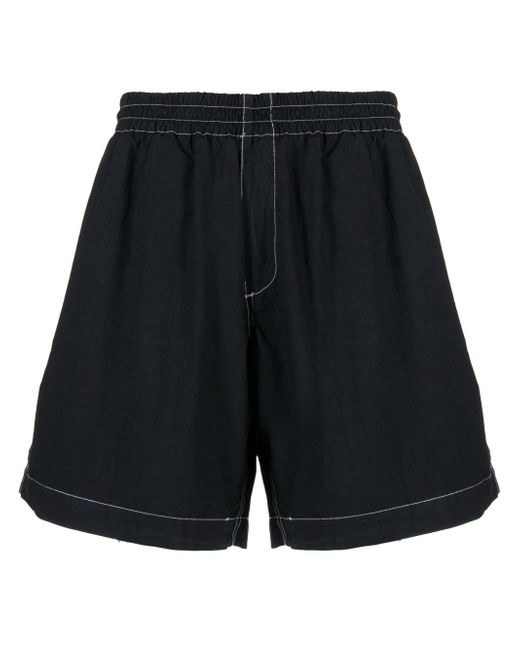 Sunnei contrast-stitching shorts