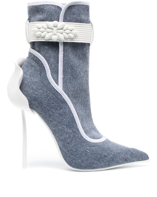 Le Silla Snorkeling 120mm denim ankle boots