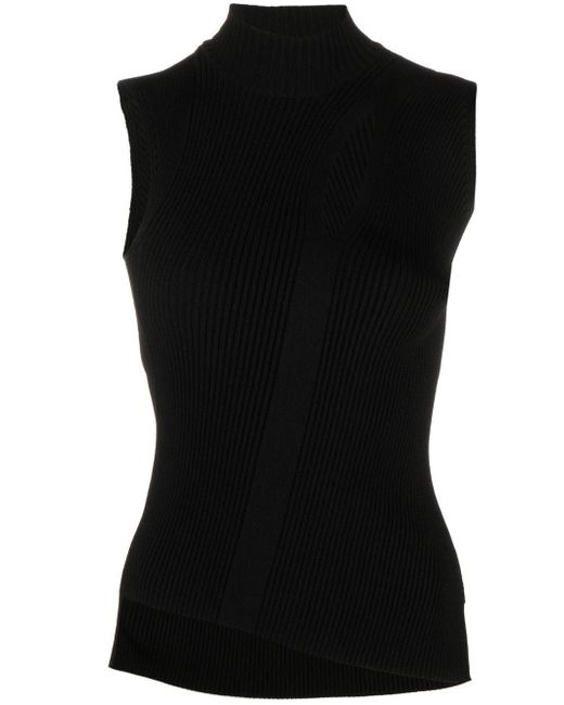 Versace cut-out ribbed-knit top