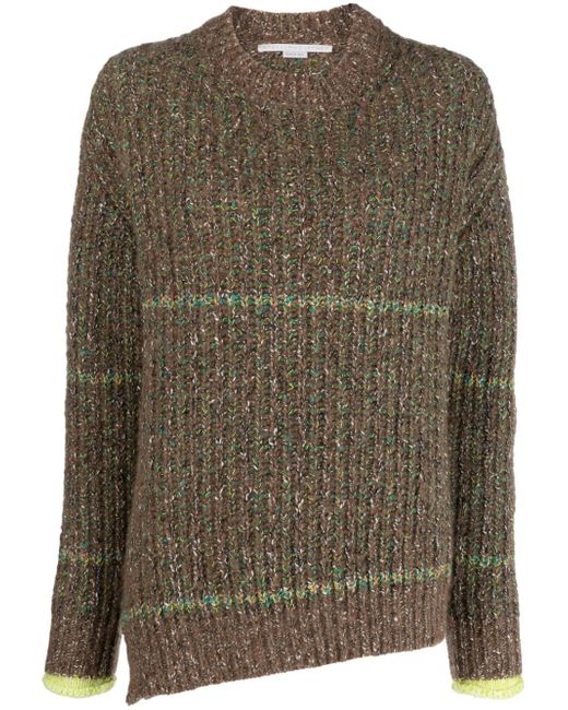 Stella McCartney melange-effect wool-cotton blend jumper