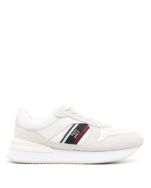 Tommy Hilfiger panelled suede sneakers