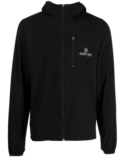 Ostrya logo-print hooded jacket