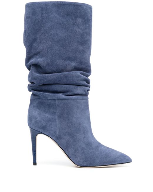 Paris Texas 90mm slouchy suede boots