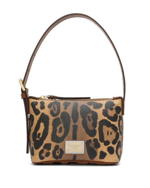 Dolce & Gabbana leopard-print Crespo shoulder bag