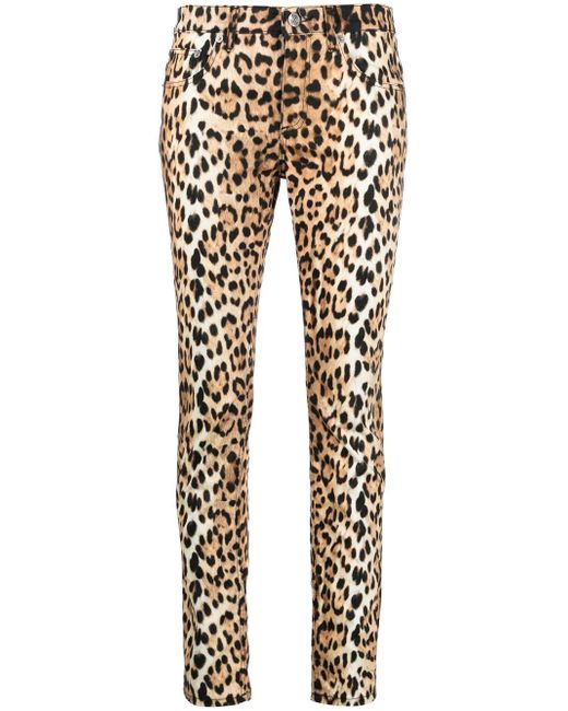 Roberto Cavalli leopard-print jeans