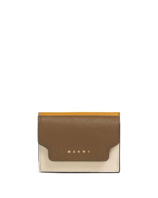Marni Yen tri-fold leather wallet