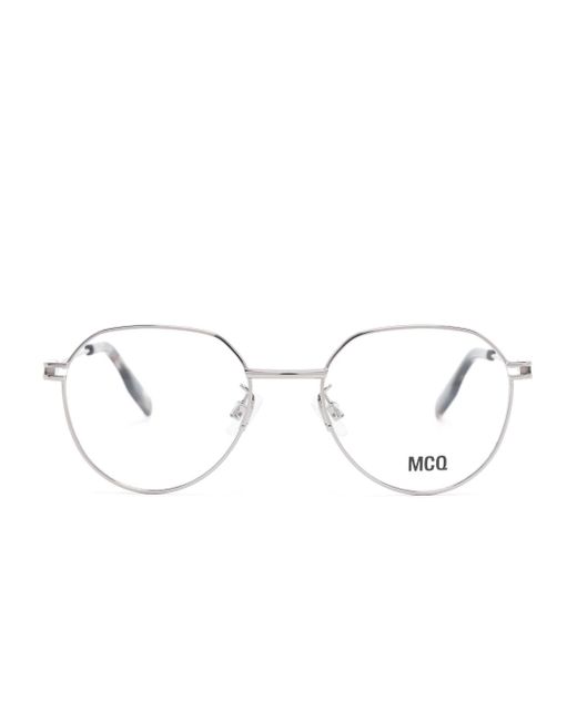McQ Alexander McQueen thin round-frame glasses