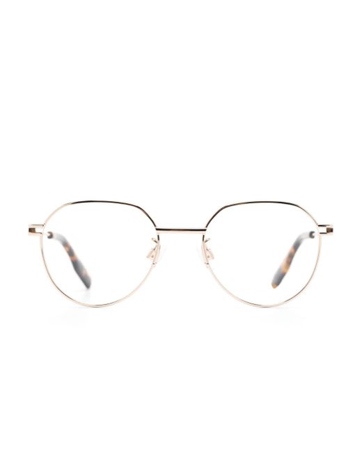 McQ Alexander McQueen metallic round-frame glasses