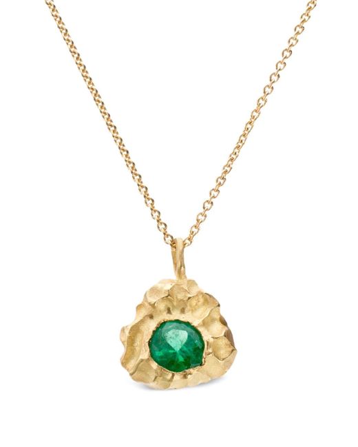 Elhanati 18kt yellow gold Lamore emerald necklace