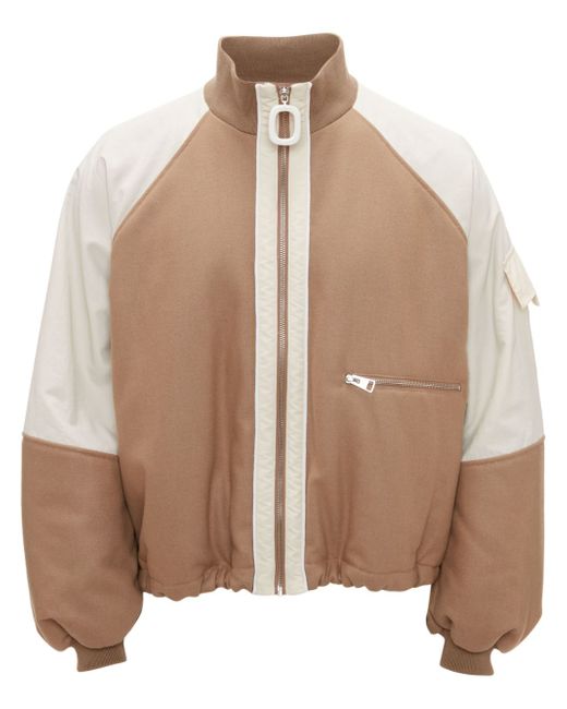 J.W.Anderson panelled zipped track jacket
