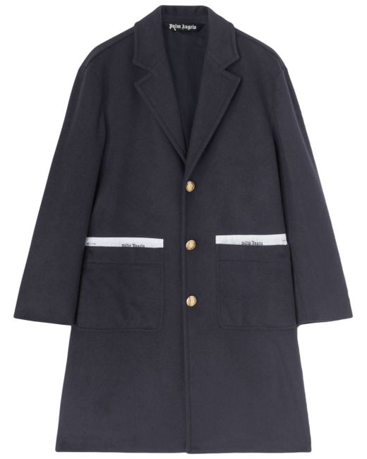 Palm Angels Sartorial Tape button-up coat