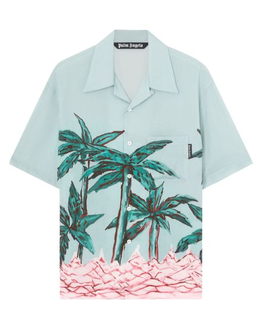 Palm Angels Palms Row button-up bowling shirt