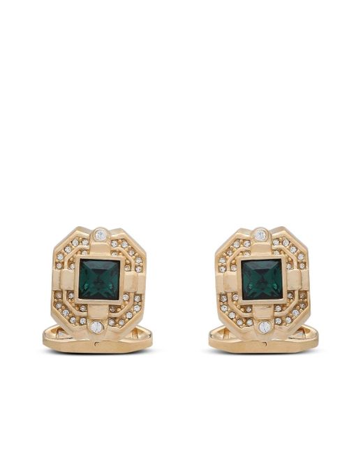 Dolce & Gabbana crystal-embellished cufflinks