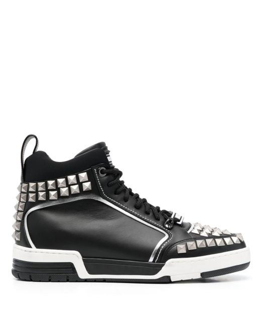 Moschino stud-embellished high-top sneakers