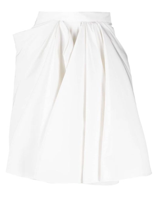 Alexander McQueen pleated A-line skirt