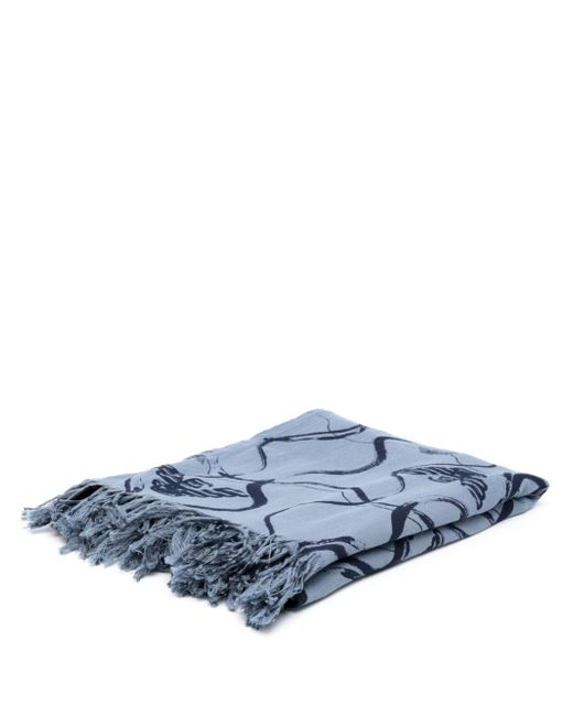Emporio Armani monogram-print beach towel