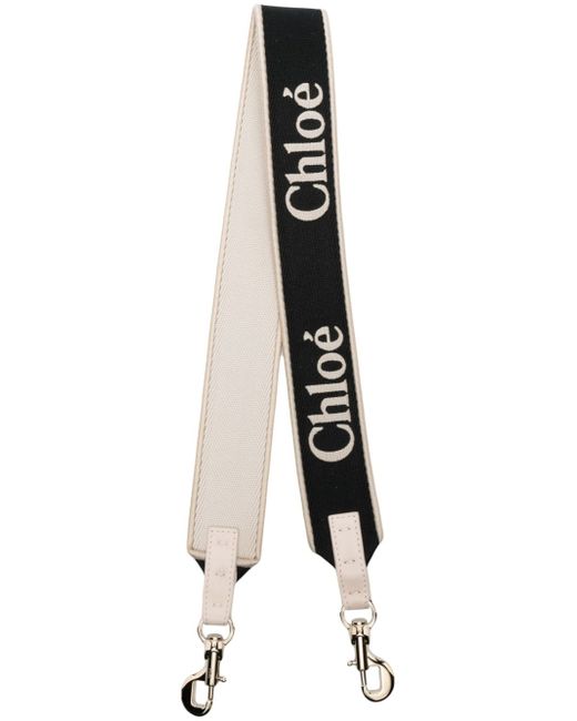 Chloé logo-print bag strap