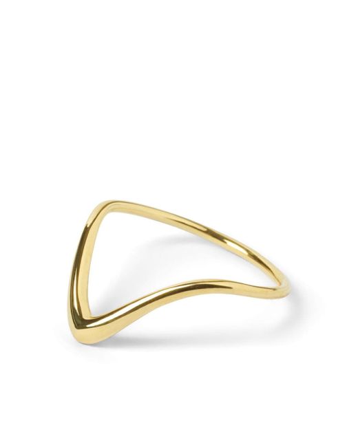 The Alkemistry 18kt yellow wave ring