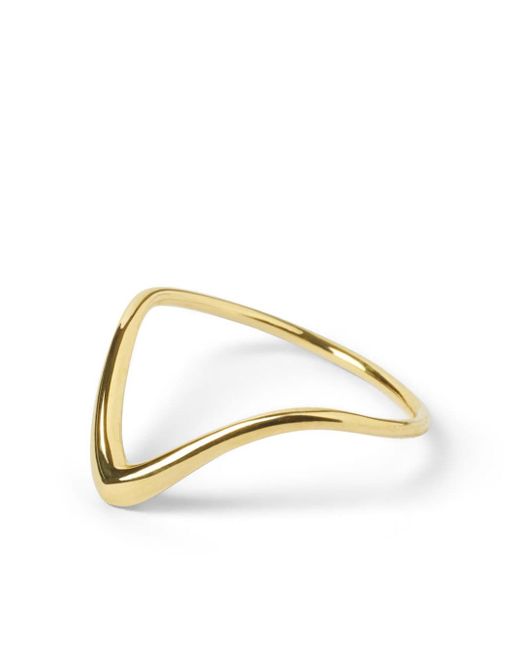 The Alkemistry 18kt yellow wave ring