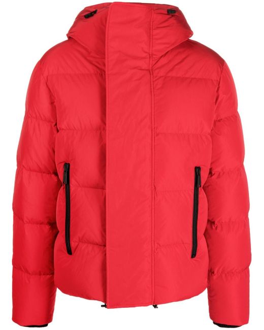 Dsquared2 funnel-neck hooded puffer jacket
