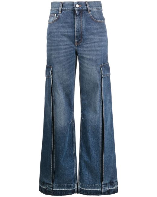 Stella McCartney wide-leg cargo jeans