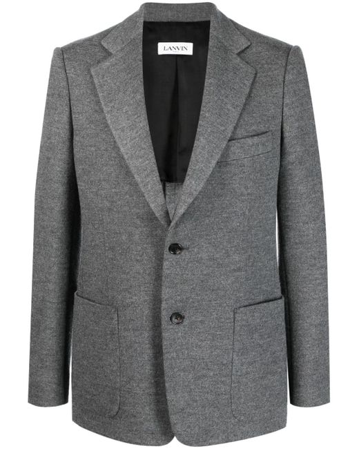 Lanvin single-breasted virgin-wool suit jacket