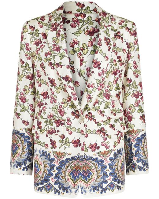 Etro floral-print blazer