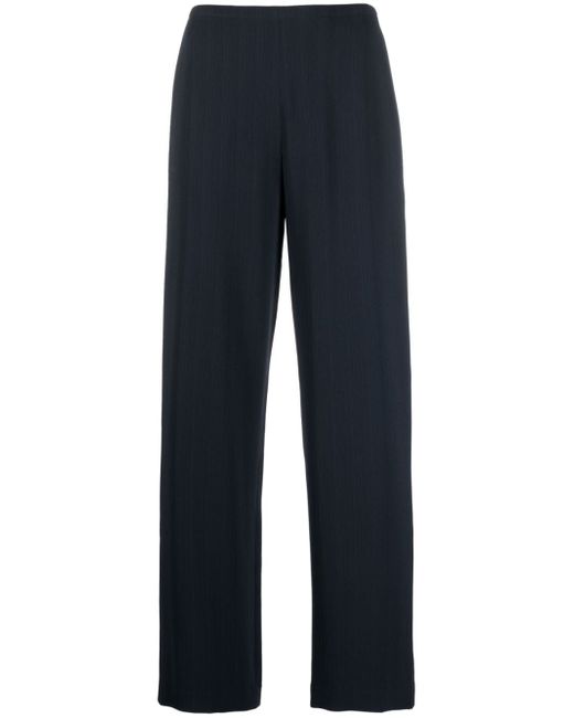 Theory crepon straight-leg trousers