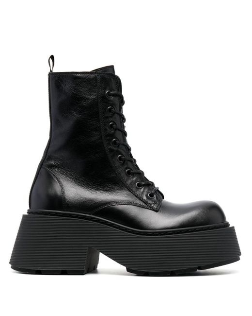 Vic Matiē lace-up leather platform boots